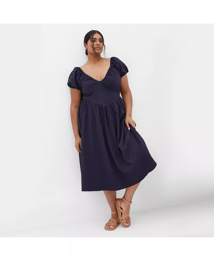 Платье миди Shelby больших размеров CITY CHIC, синий
Платье миди Shelby больших размеров CITY CHIC, синий