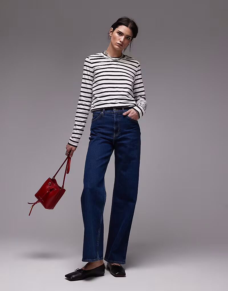 Джинсы ARKET Lupine с высокой посадкой и широкими штанинами, средне-синего цвета
Джинсы ARKET Lupine с высокой посадкой и широкими штанинами, средне-синего цвета