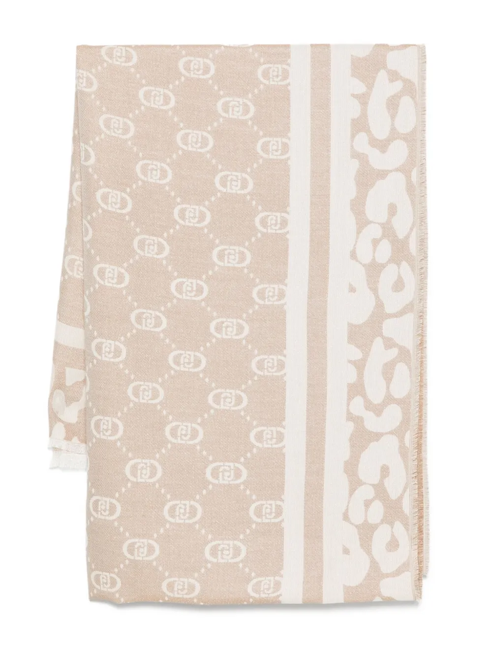 Шарф с монограммой LIU JO, нейтральный
Шарф с монограммой LIU JO, нейтральный