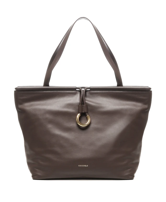 Коричневая кожаная сумка с магнитной застежкой Coccinelle, коричневый
Коричневая кожаная сумка с магнитной застежкой Coccinelle, коричневый