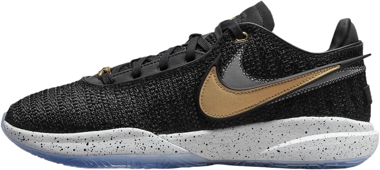 Nike Mens Lebron 20, Black Metallic Gold White
Nike Mens Lebron 20, Black Metallic Gold White