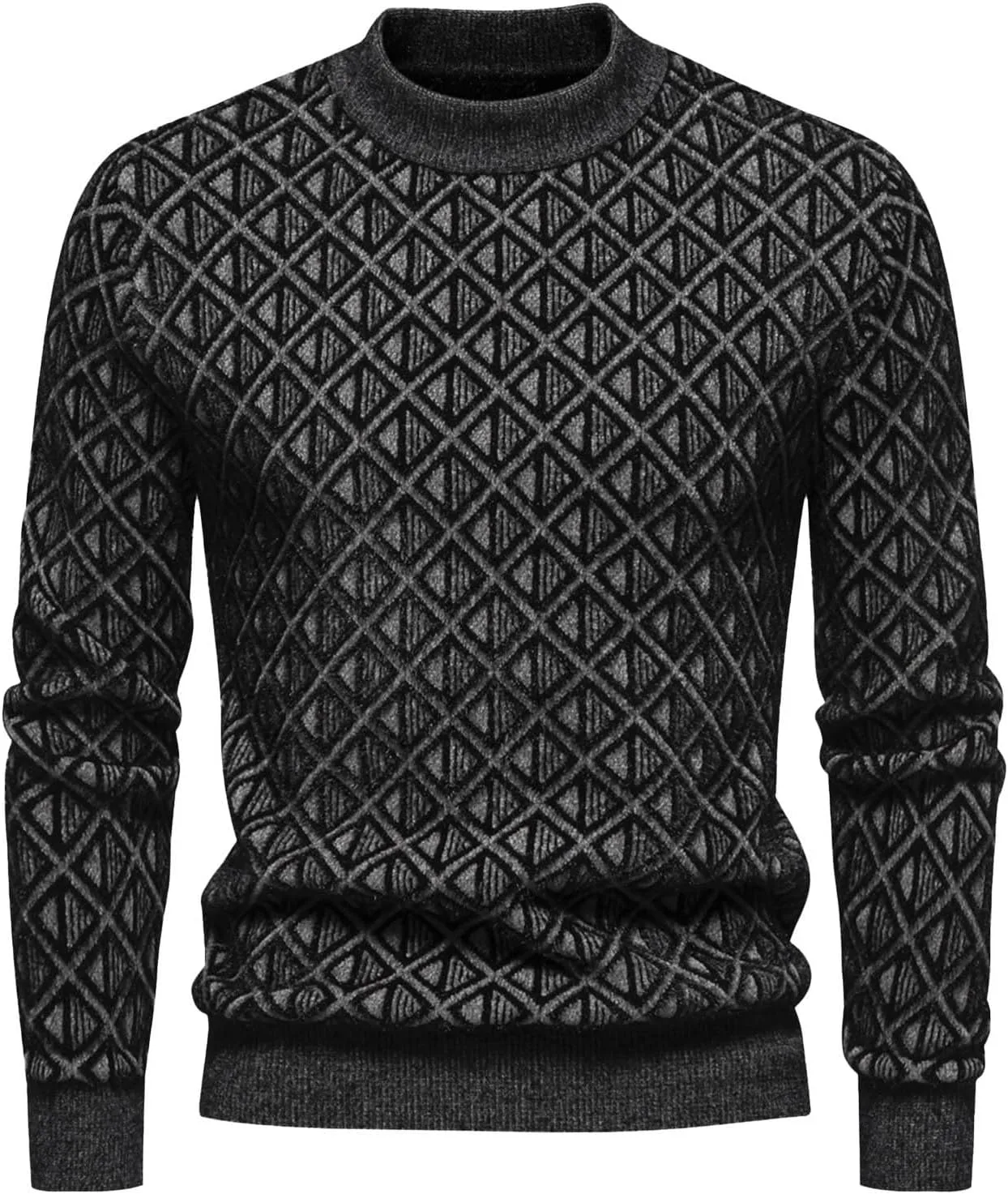 Мужской свитер в клетку с длинным рукавом и полуводолазкой QUNPIU
Мужской свитер в клетку с длинным рукавом и полуводолазкой QUNPIU