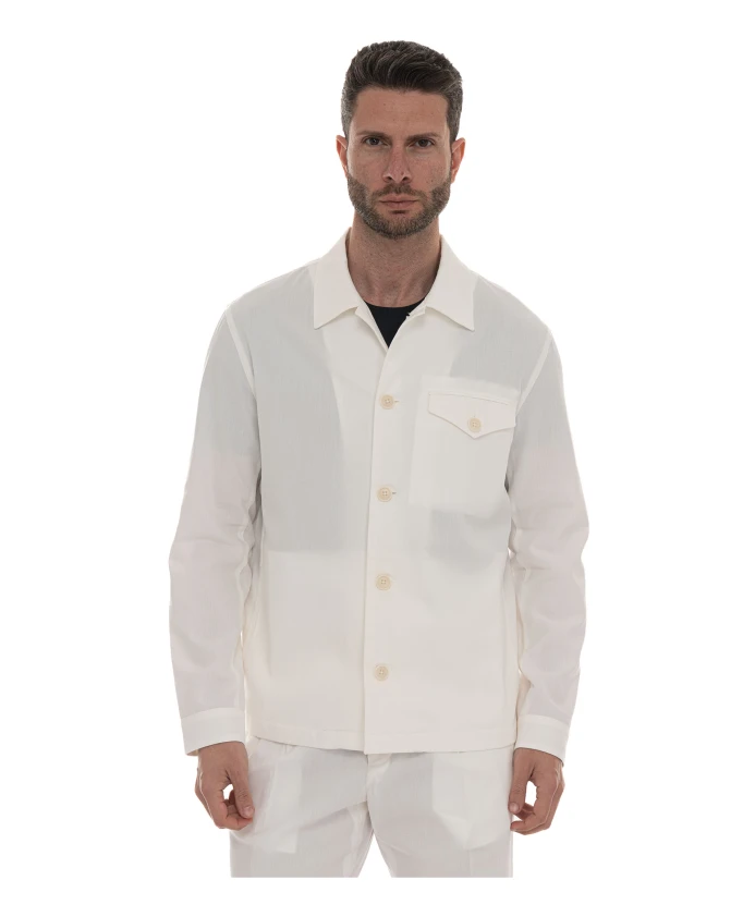 Легкая хлопковая рубашка-накидка с застежкой на пуговицы. Hindustrie, бежевый
Легкая хлопковая рубашка-накидка с застежкой на пуговицы. Hindustrie, бежевый