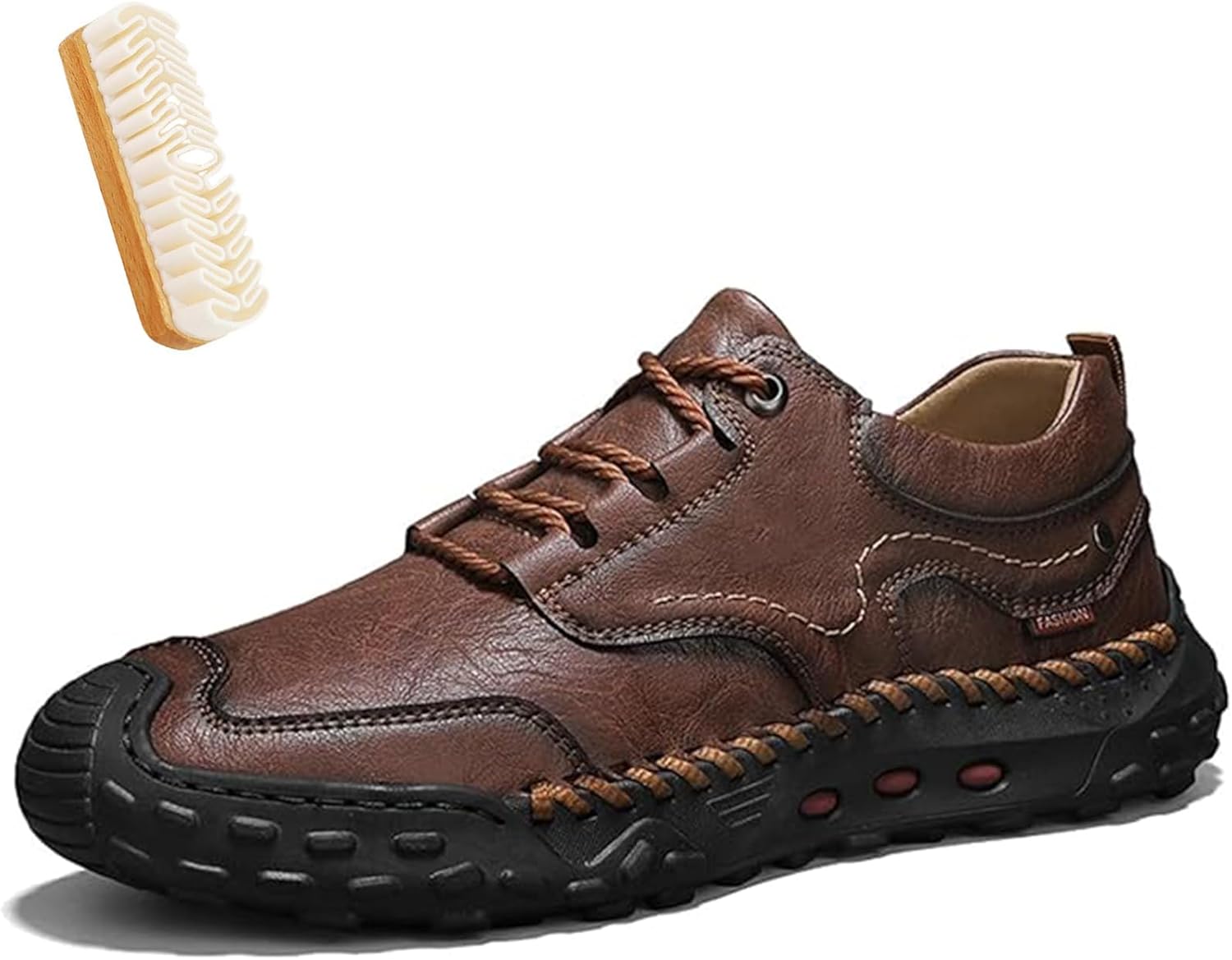 Мужская обувь, оксфорды из натуральной кожи с нескользящей резиновой подошвой, удобные стильные мужские ботинки Giltpeak, темно-коричневый
Мужская обувь, оксфорды из натуральной кожи с нескользящей резиновой подошвой, удобные стильные мужские ботинки Giltpeak, темно-коричневый