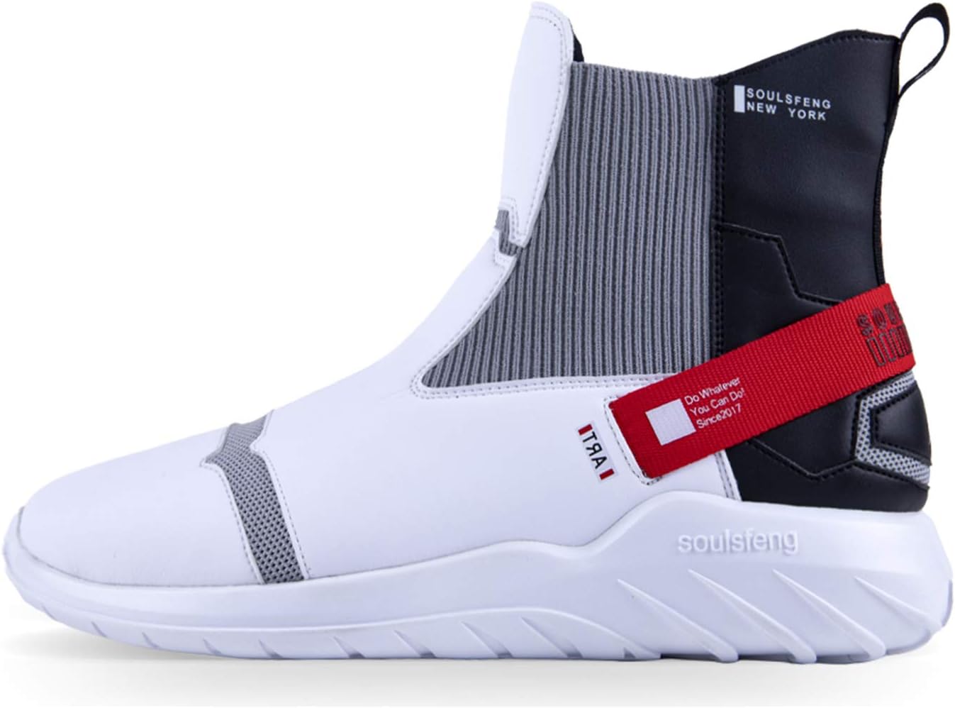 Кроссовки Soulsfeng Fashion высокие со светоотражающими элементами, с отделкой из кожи, легкие, противоскользящие для ходьбы, красный
Кроссовки Soulsfeng Fashion высокие со светоотражающими элементами, с отделкой из кожи, легкие, противоскользящие для ходьбы, красный