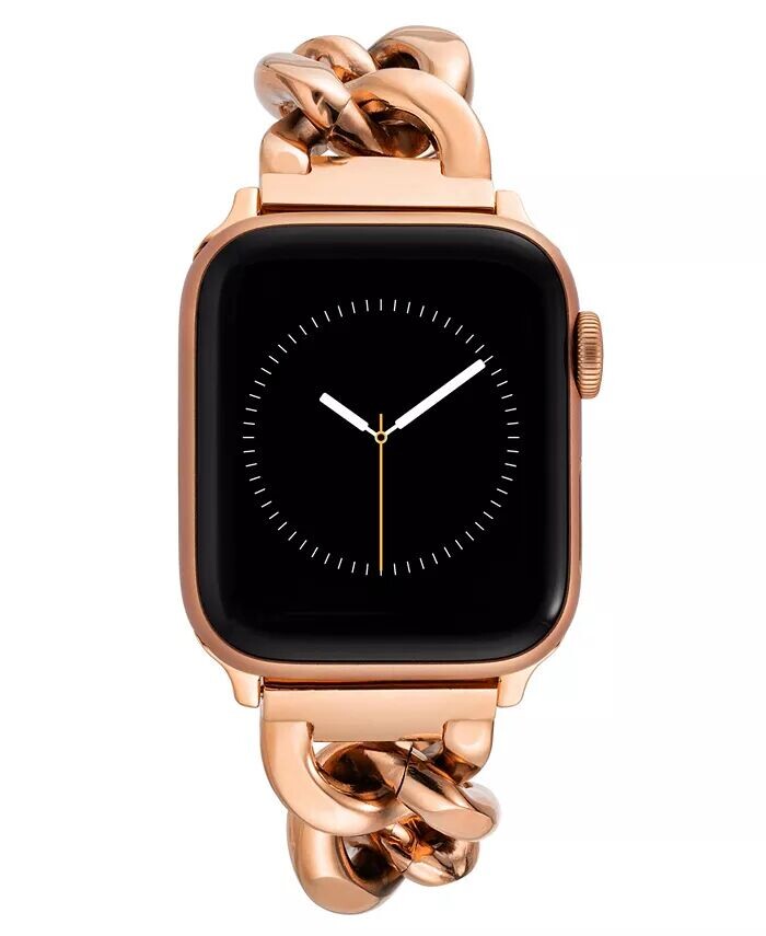 Женский браслет-цепочка из сплава розового золота, совместимый с Apple Watch диаметром 38/40/41 мм Anne Klein
Женский браслет-цепочка из сплава розового золота, совместимый с Apple Watch диаметром 38/40/41 мм Anne Klein