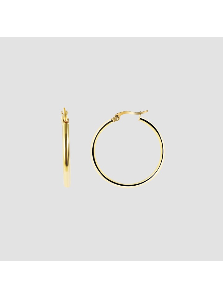 Adeliás Женские серьги - серьги-кольца из нержавеющей стали в золотом исполнении
Adeliás Женские серьги - серьги-кольца из нержавеющей стали в золотом исполнении