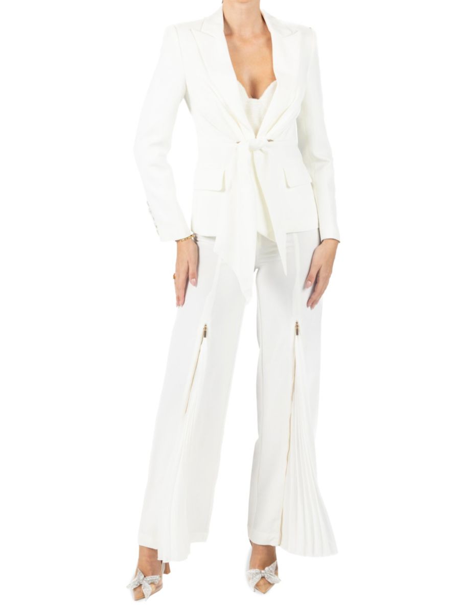 Брюки со складками и застежкой-молнией AKALIA, белый
Брюки со складками и застежкой-молнией AKALIA, белый