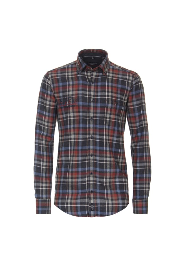 Рубашка свободного кроя в клетку Casamoda, синий
Рубашка свободного кроя в клетку Casamoda, синий