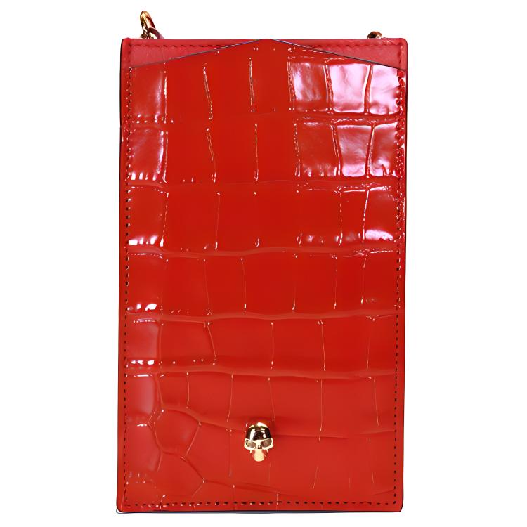 Alexander McQueen Красный чехол для телефона из телячьей кожи для женщин
Alexander McQueen Красный чехол для телефона из телячьей кожи для женщин