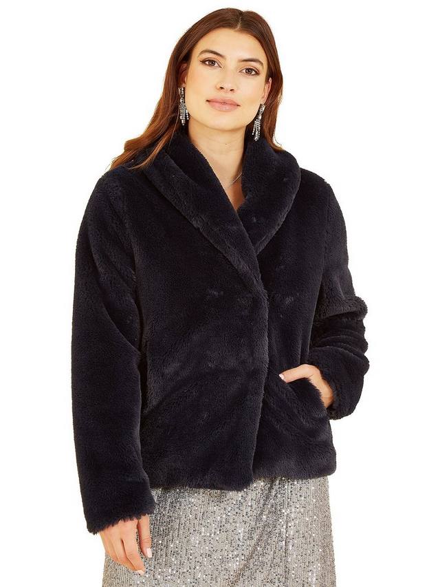 Пальто из искусственного меха с запахом Yumi, Black
Пальто из искусственного меха с запахом Yumi, Black