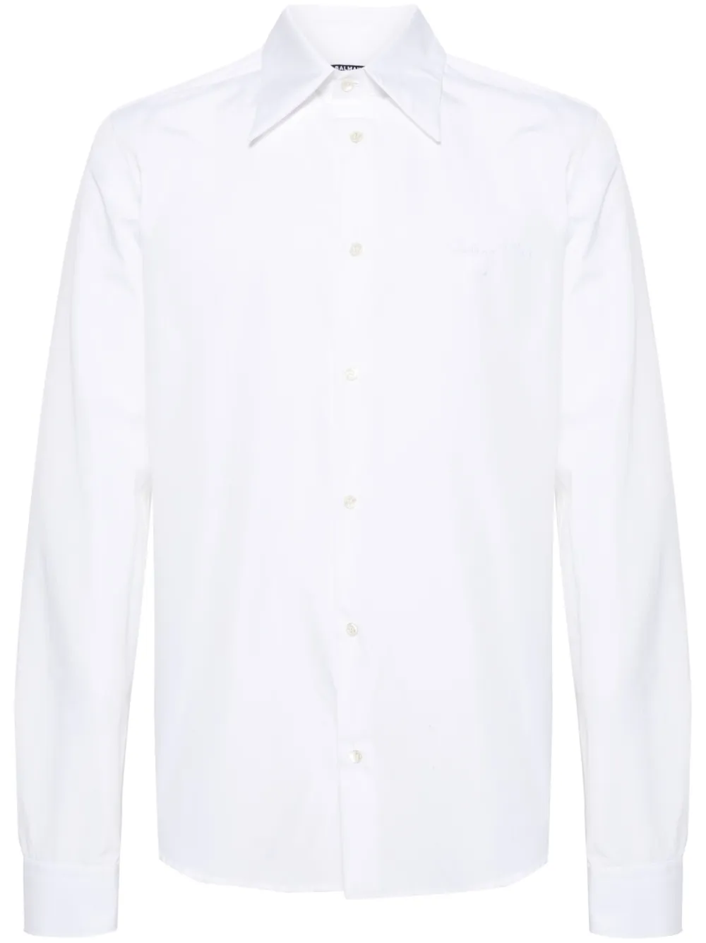 Рубашка с вышитым логотипом BALMAIN, белый
Рубашка с вышитым логотипом BALMAIN, белый