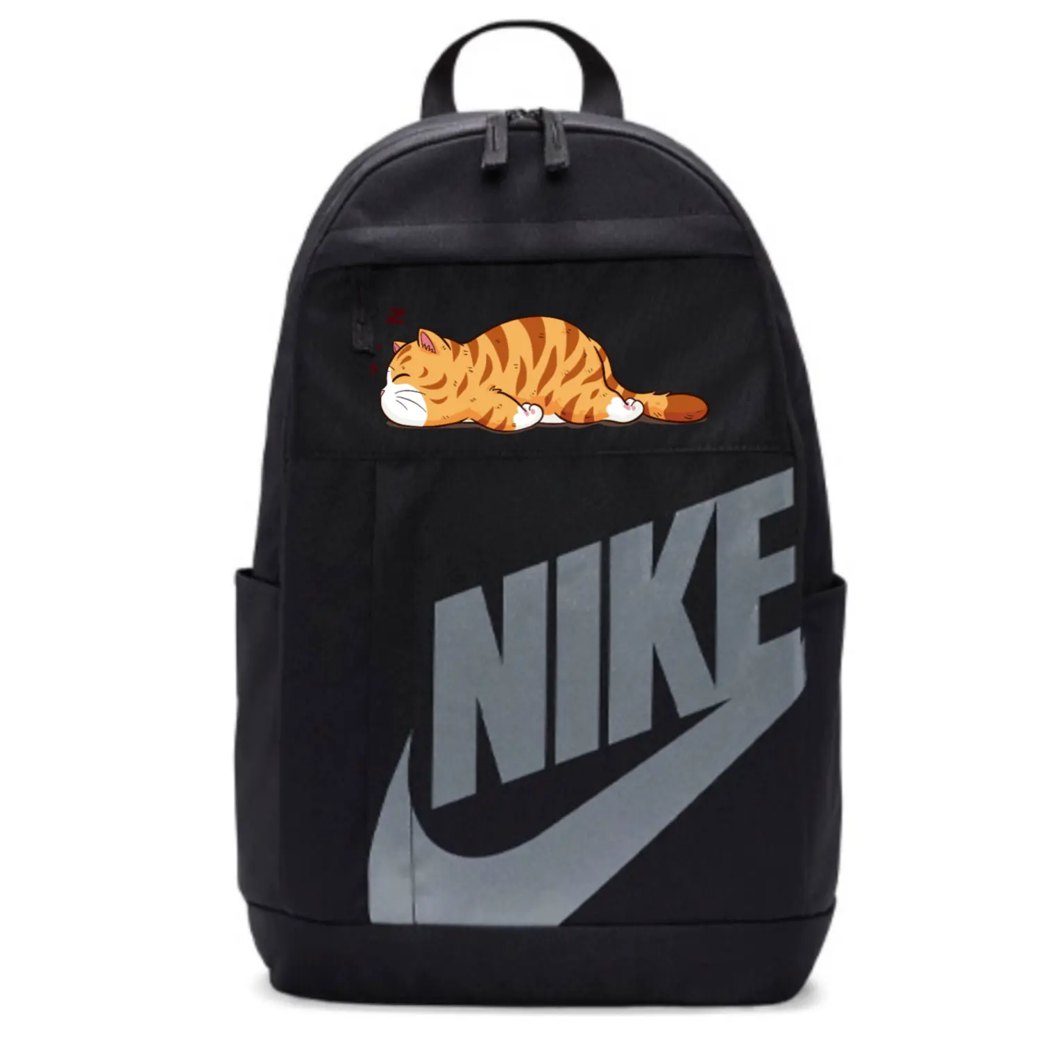 Nike Тканевый рюкзак унисекс черный, Cat Lying Flat 
Nike Тканевый рюкзак унисекс черный, Cat Lying Flat