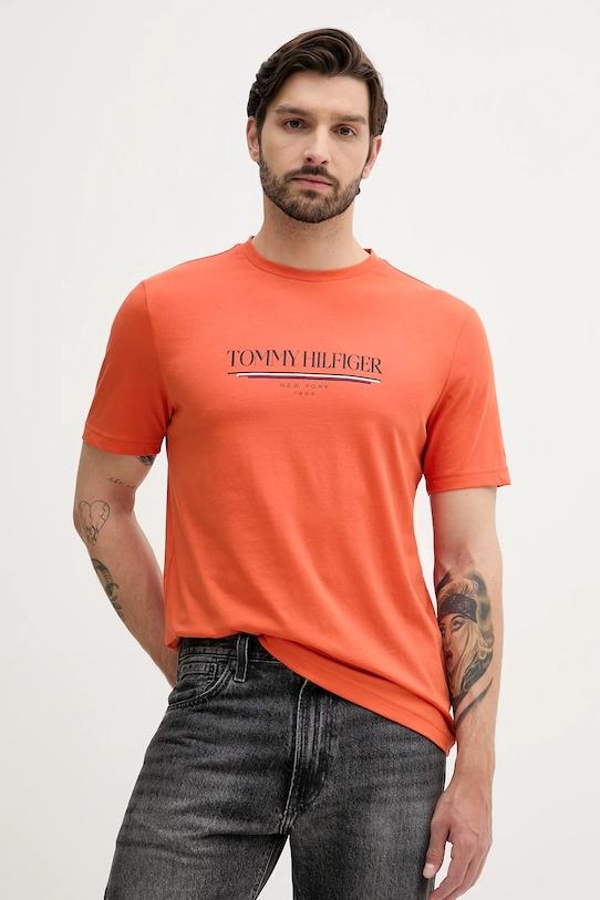 Хлопковая футболка Tommy Hilfiger, оранжевый
Хлопковая футболка Tommy Hilfiger, оранжевый