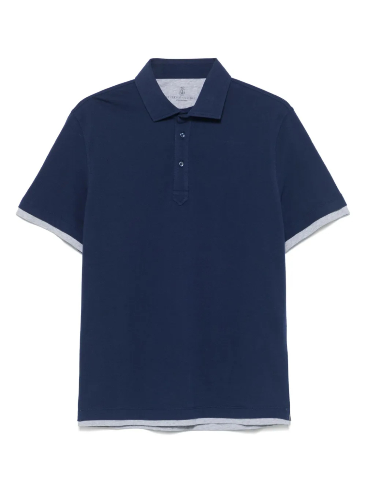 Рубашка поло с многослойным эффектом Brunello Cucinelli, синий
Рубашка поло с многослойным эффектом Brunello Cucinelli, синий