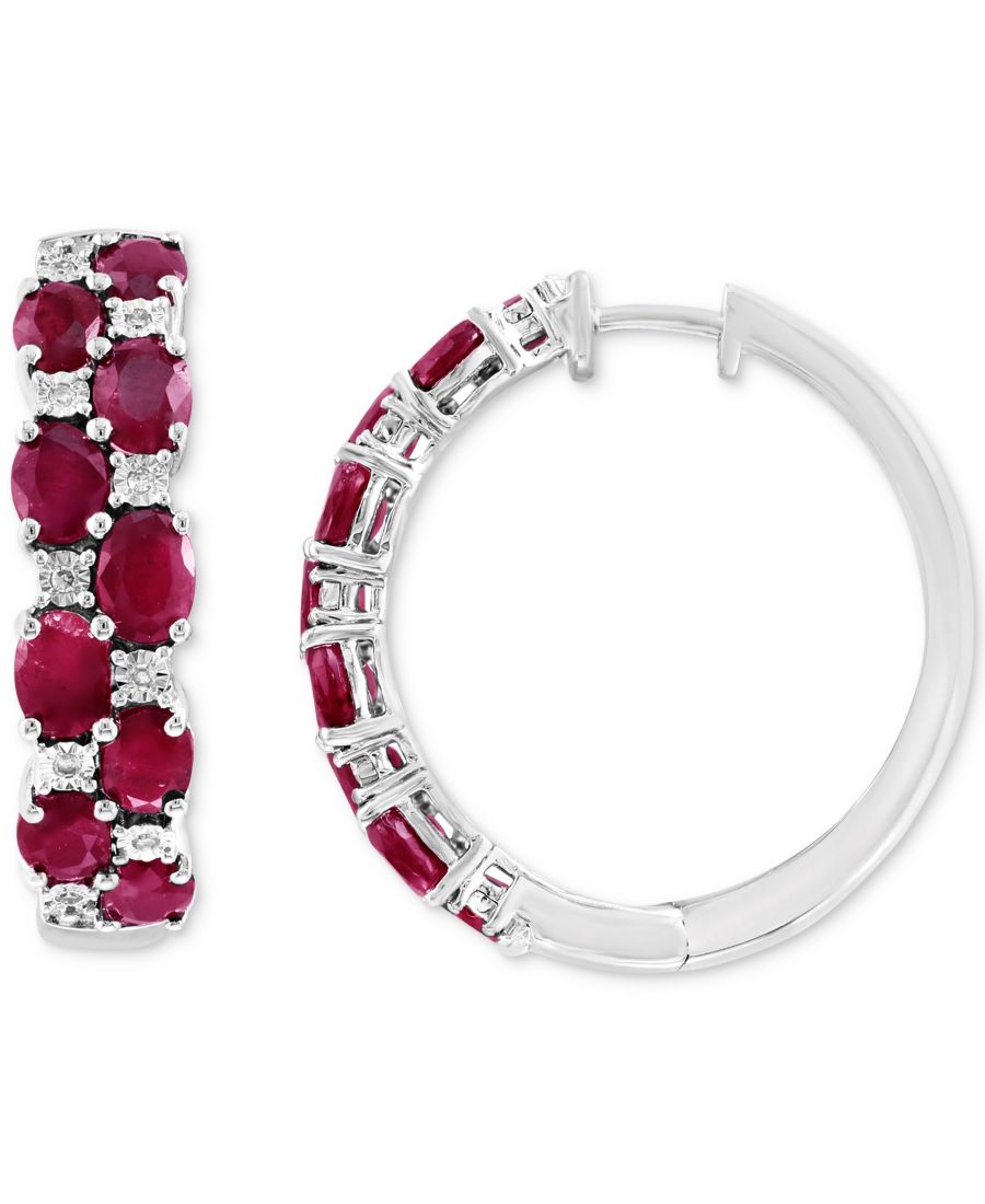 Маленькие серьги EFFY с изумрудами и бриллиантами в серебре (также доступны с рубинами) EFFY Collection, Ruby
Маленькие серьги EFFY с изумрудами и бриллиантами в серебре (также доступны с рубинами) EFFY Collection, Ruby