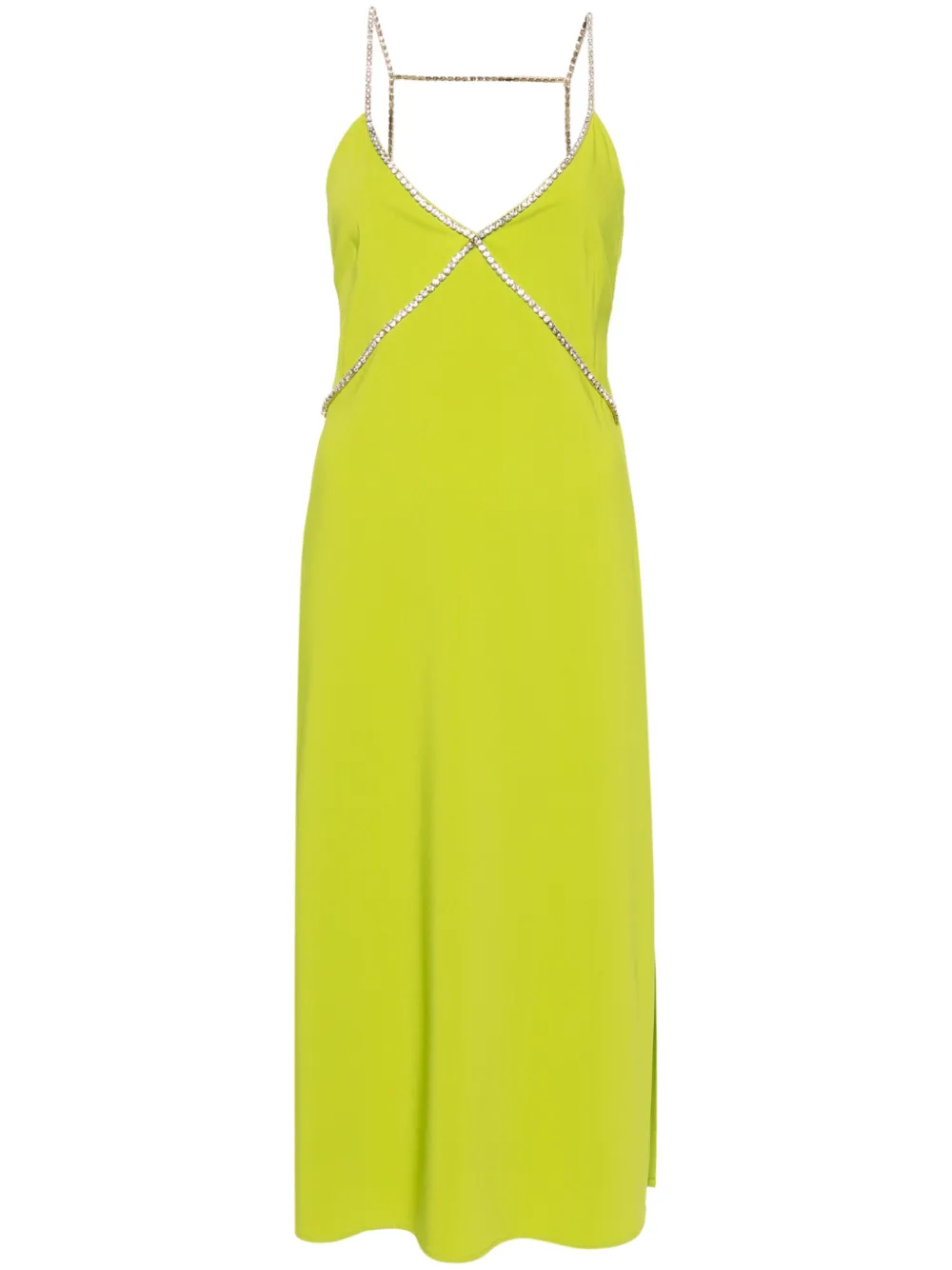 Платье миди со стразами Liu Jo, зеленый 
Платье миди со стразами Liu Jo, зеленый