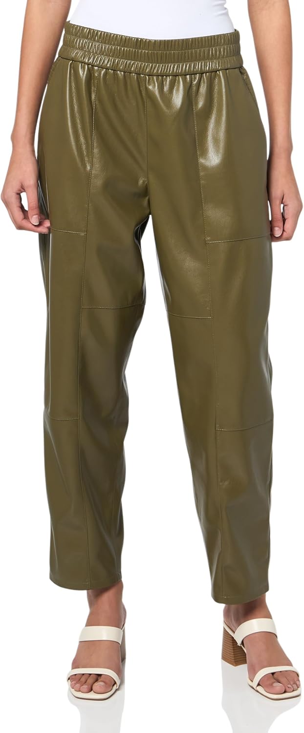 Женские кожаные джоггеры BOSS Taiya Friendly, Burnt Olive
Женские кожаные джоггеры BOSS Taiya Friendly, Burnt Olive