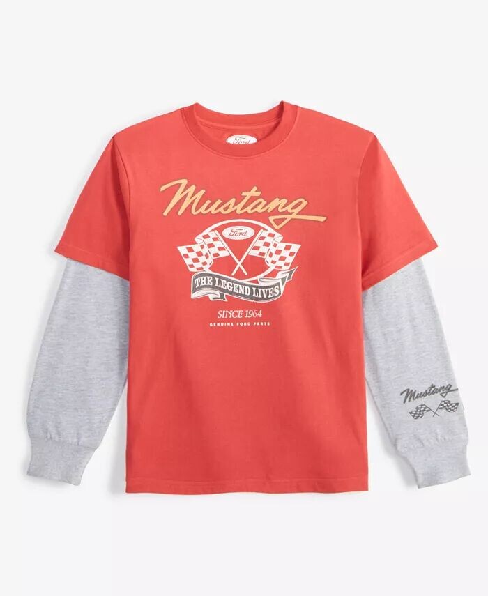 Футболка с рисунком Mustang от Big Boys в многослойном стиле Grayson Threads Kids, The Label, красный
Футболка с рисунком Mustang от Big Boys в многослойном стиле Grayson Threads Kids, The Label, красный