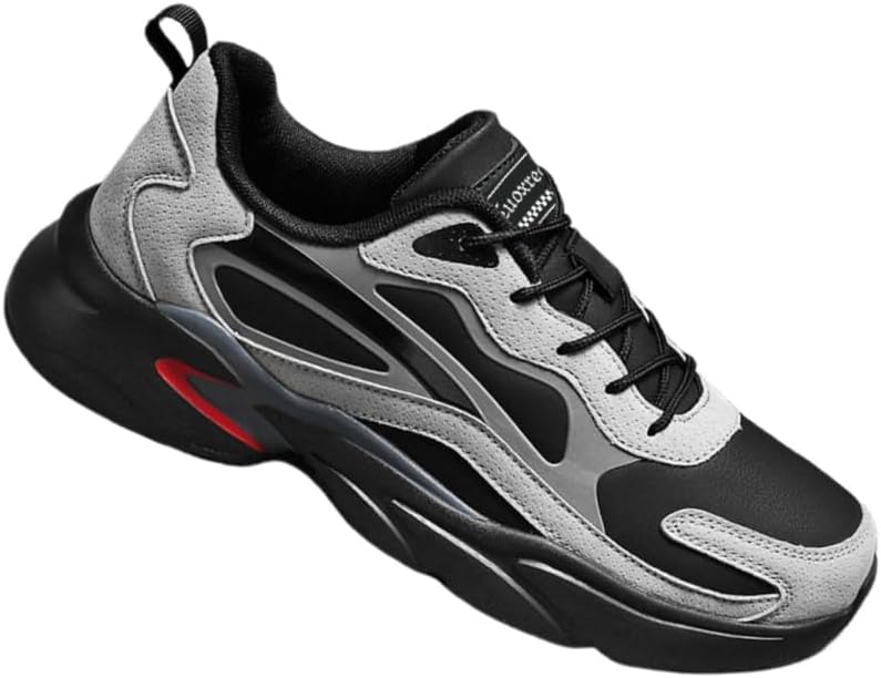 Мужские модные дышащие спортивные кроссовки с толстой подошвой и шнуровкой, с ретро дизайном с круглым носком, противоскользящие, подходят для повседневной ходьбы и занятий спортом Clolinde, черный/красный
Мужские модные дышащие спортивные кроссовки с толстой подошвой и шнуровкой, с ретро дизайном с круглым носком, противоскользящие, подходят для повседневной ходьбы и занятий спортом Clolinde, черный/красный