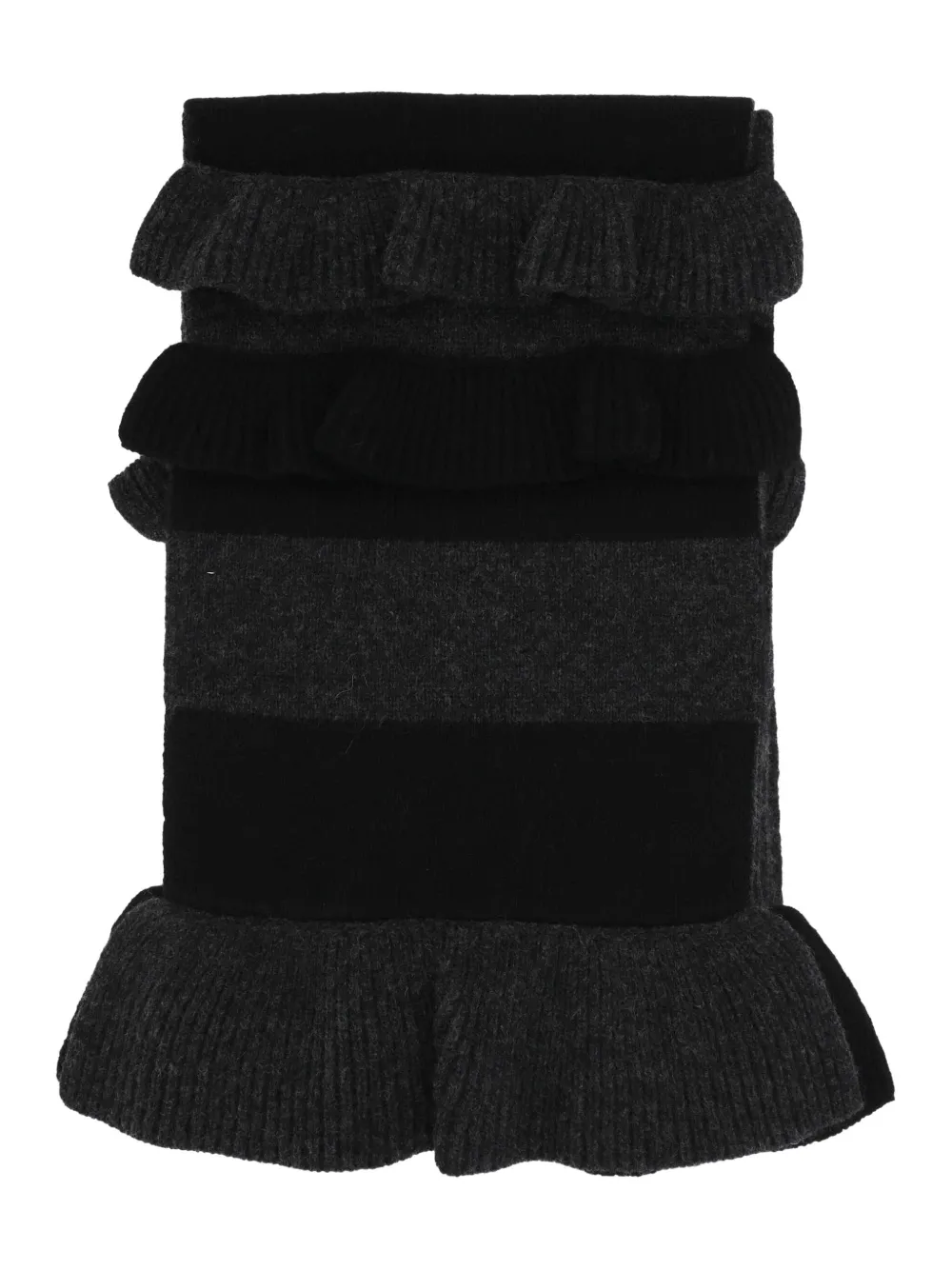 Шарф с оборками и логотипом Simone Rocha, серый
Шарф с оборками и логотипом Simone Rocha, серый