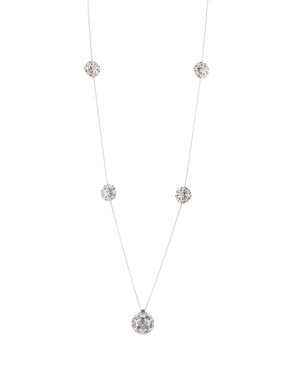 Колье Damasco Station из белого золота с сапфирами Officina Bernardi, серебяный
Колье Damasco Station из белого золота с сапфирами Officina Bernardi, серебяный