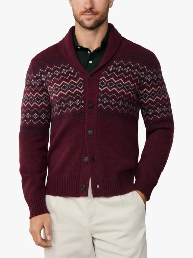 Тонкий кардиган из кашемира с узором фэр-айл Hackett London, Burgundy Red
Тонкий кардиган из кашемира с узором фэр-айл Hackett London, Burgundy Red