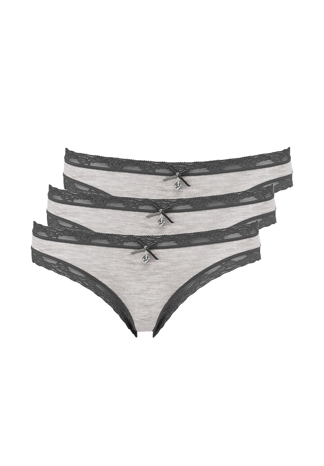 Мини-брифы (3 пары трусов Kim) Nina von C., антрацит
Мини-брифы (3 пары трусов Kim) Nina von C., антрацит