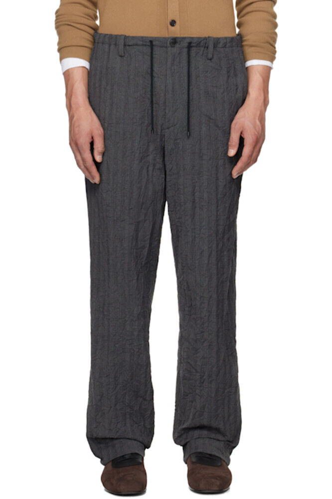 Серые брюки на завязках Dries Van Noten
Серые брюки на завязках Dries Van Noten