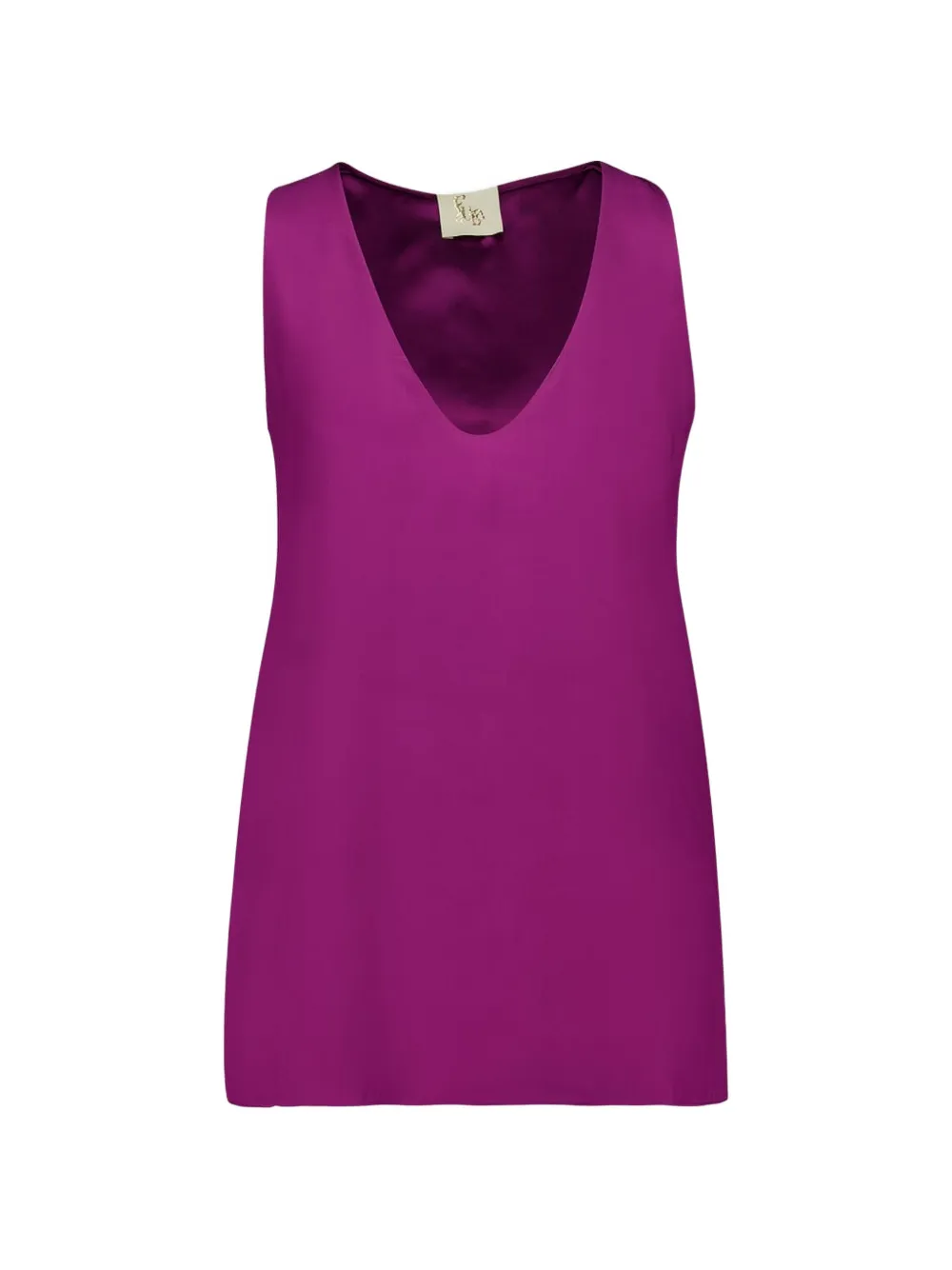 Шелковый топ с V-образным вырезом Paula, фиолетовый
Шелковый топ с V-образным вырезом Paula, фиолетовый