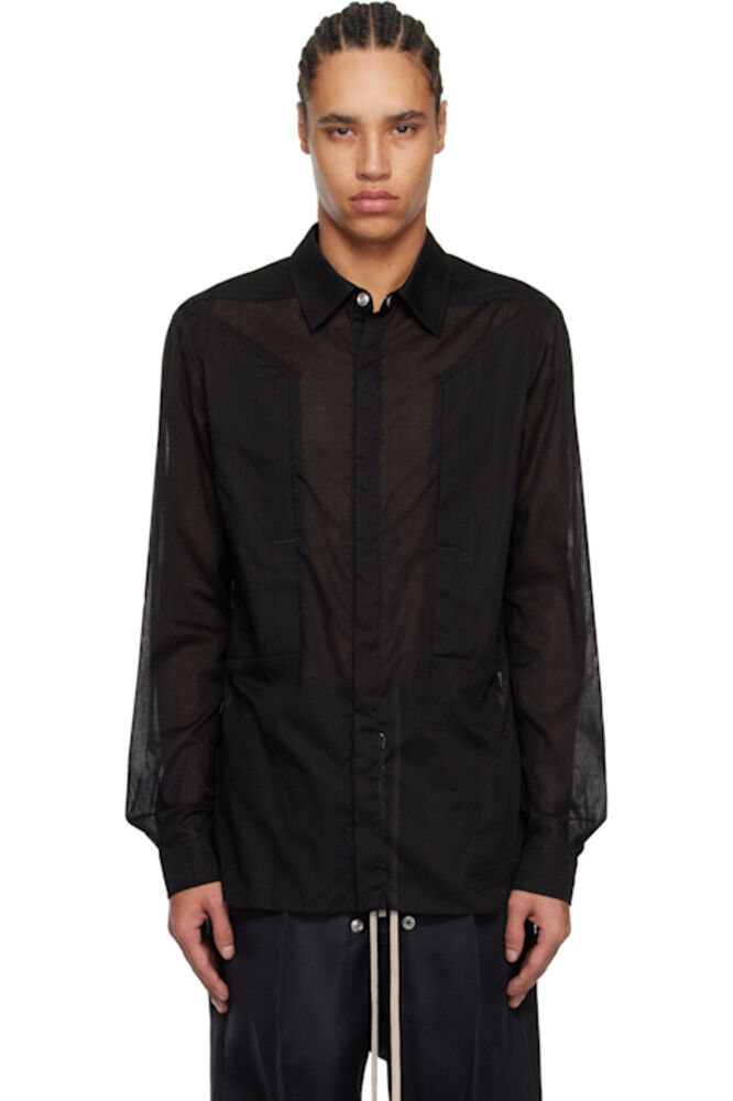 Черная рубашка Hollywood Fogpocket Rick Owens
Черная рубашка Hollywood Fogpocket Rick Owens