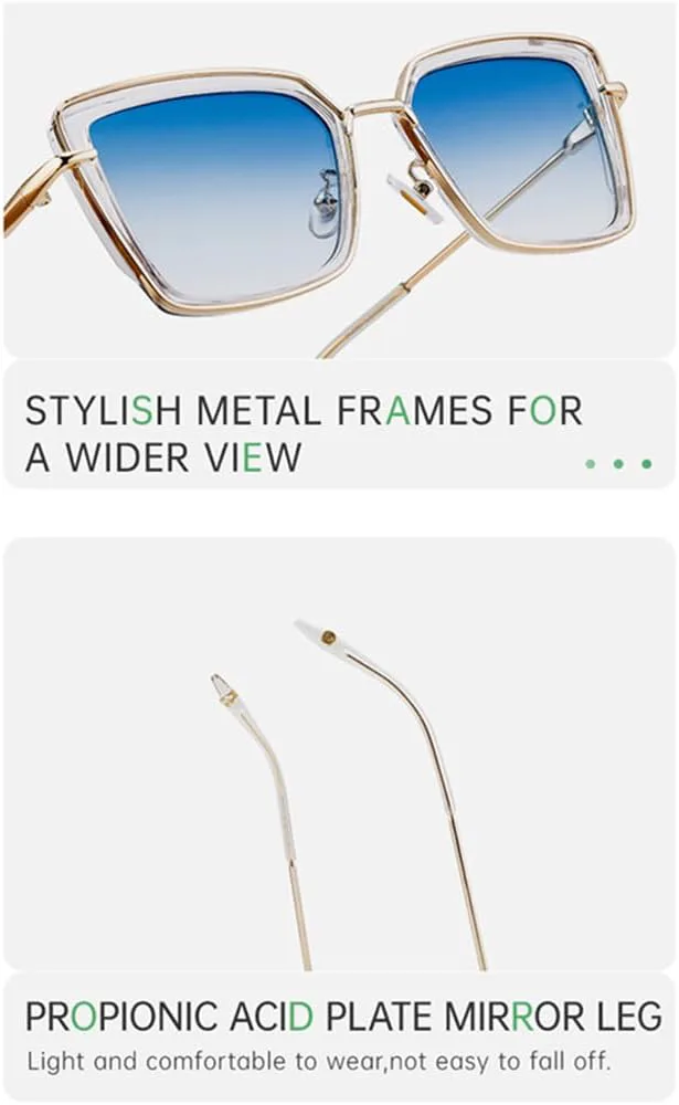 Панк-солнцезащитные очки для женщин, винтажные солнцезащитные очки с градиентом, защита от УФ-излучения UV400, очки в уличном стиле LANGSER, As Picture C4
Панк-солнцезащитные очки для женщин, винтажные солнцезащитные очки с градиентом, защита от УФ-излучения UV400, очки в уличном стиле LANGSER, As Picture C4