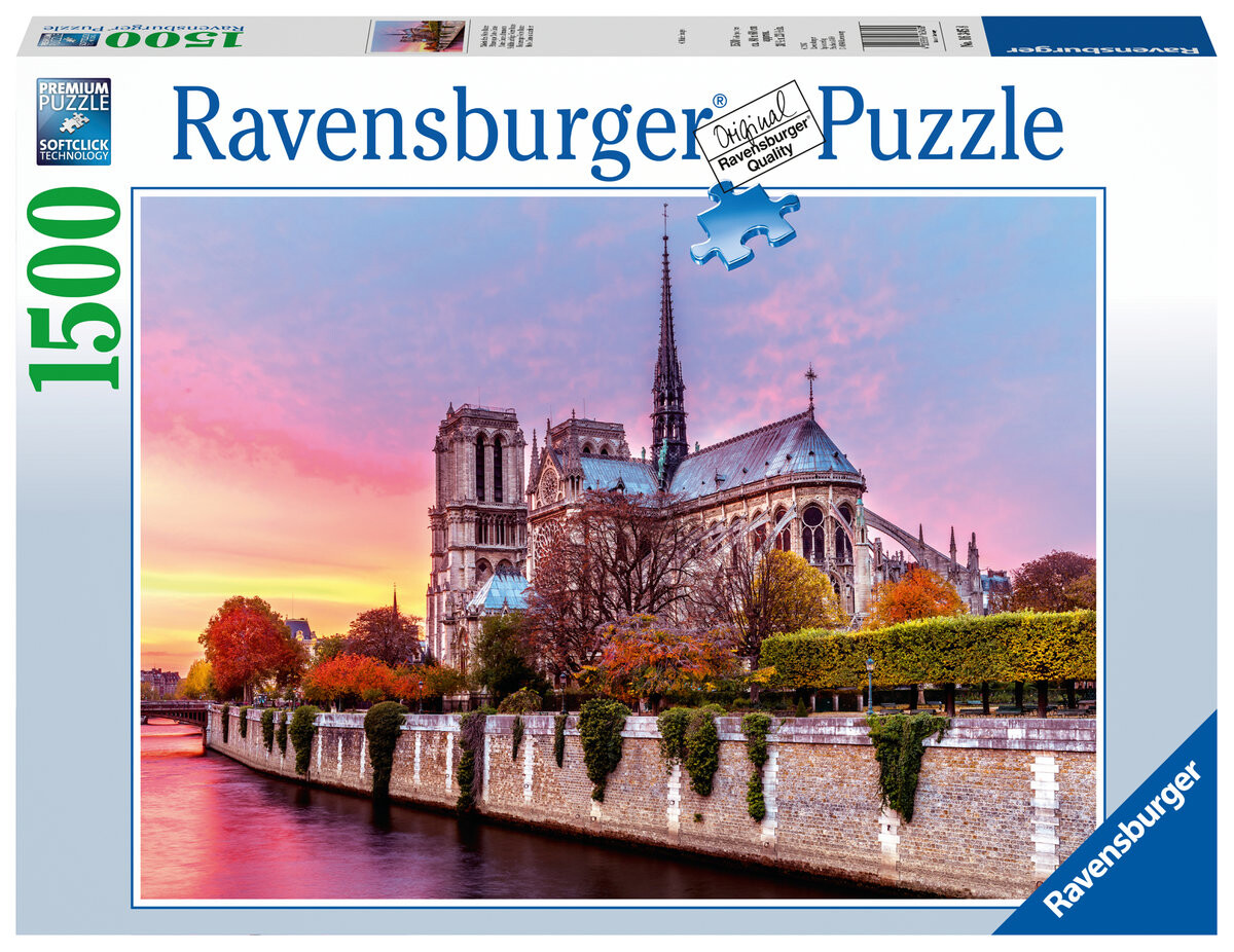 Ravensburger, пазл, Собор Парижской Богоматери, 1500 шт.
Ravensburger, пазл, Собор Парижской Богоматери, 1500 шт.