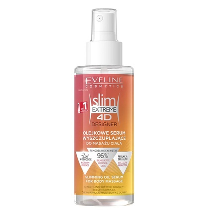 Сыворотка Slim Extreme 4d Designer Oil для массажа тела 150ml
Сыворотка Slim Extreme 4d Designer Oil для массажа тела 150ml