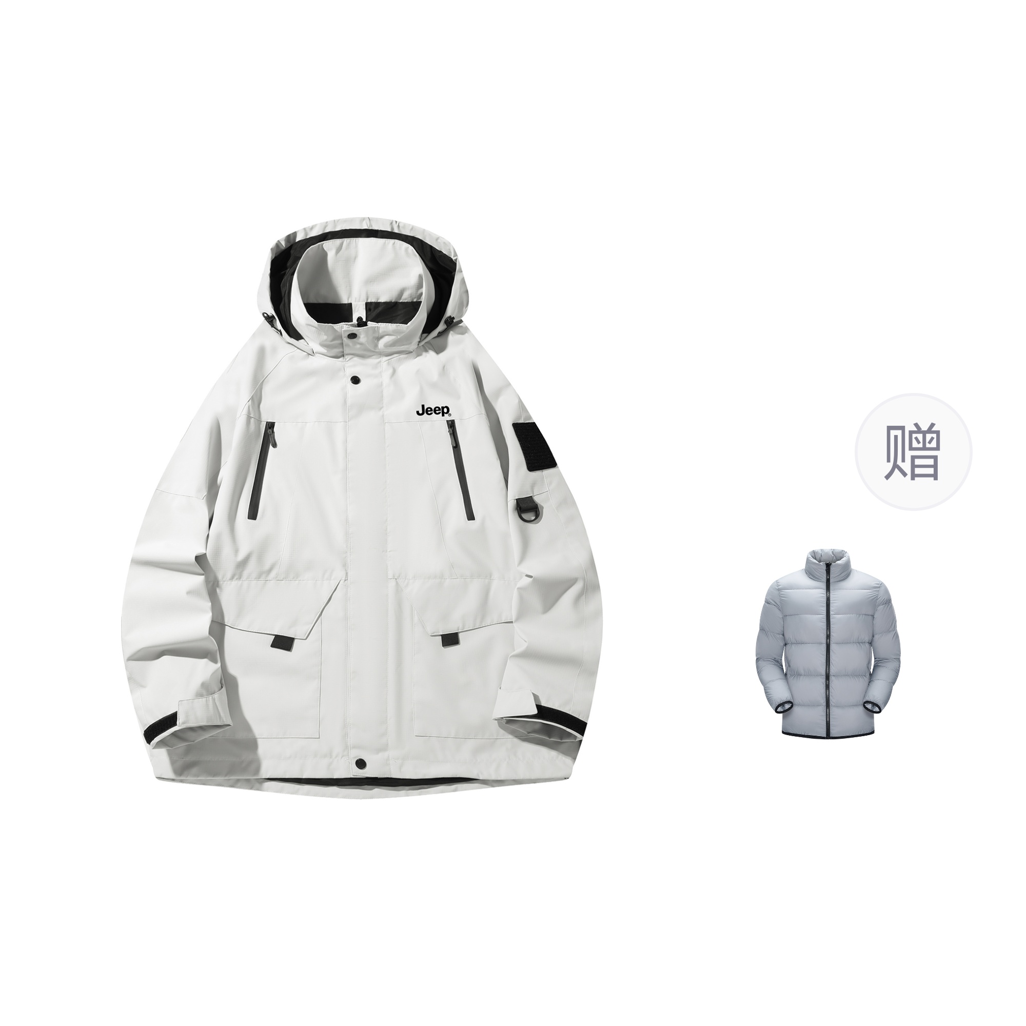 Куртка Unisex Hooded Fleece lined Soft Shell Jeep, экрю (with free down liners)
Куртка Unisex Hooded Fleece lined Soft Shell Jeep, экрю (with free down liners)