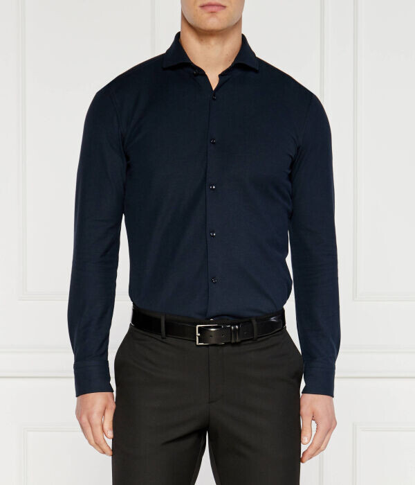 Рубашка мужская Boss облегающего кроя хлопковая, синий
Рубашка мужская Boss облегающего кроя хлопковая, синий