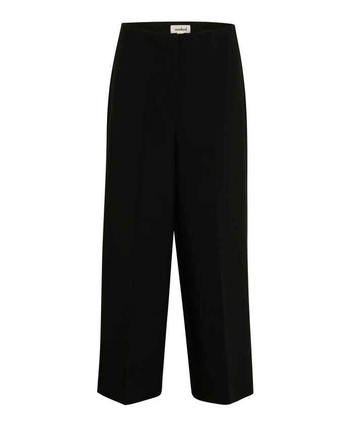 Широкие короткие черные брюки Soaked In Luxury, черный
Широкие короткие черные брюки Soaked In Luxury, черный