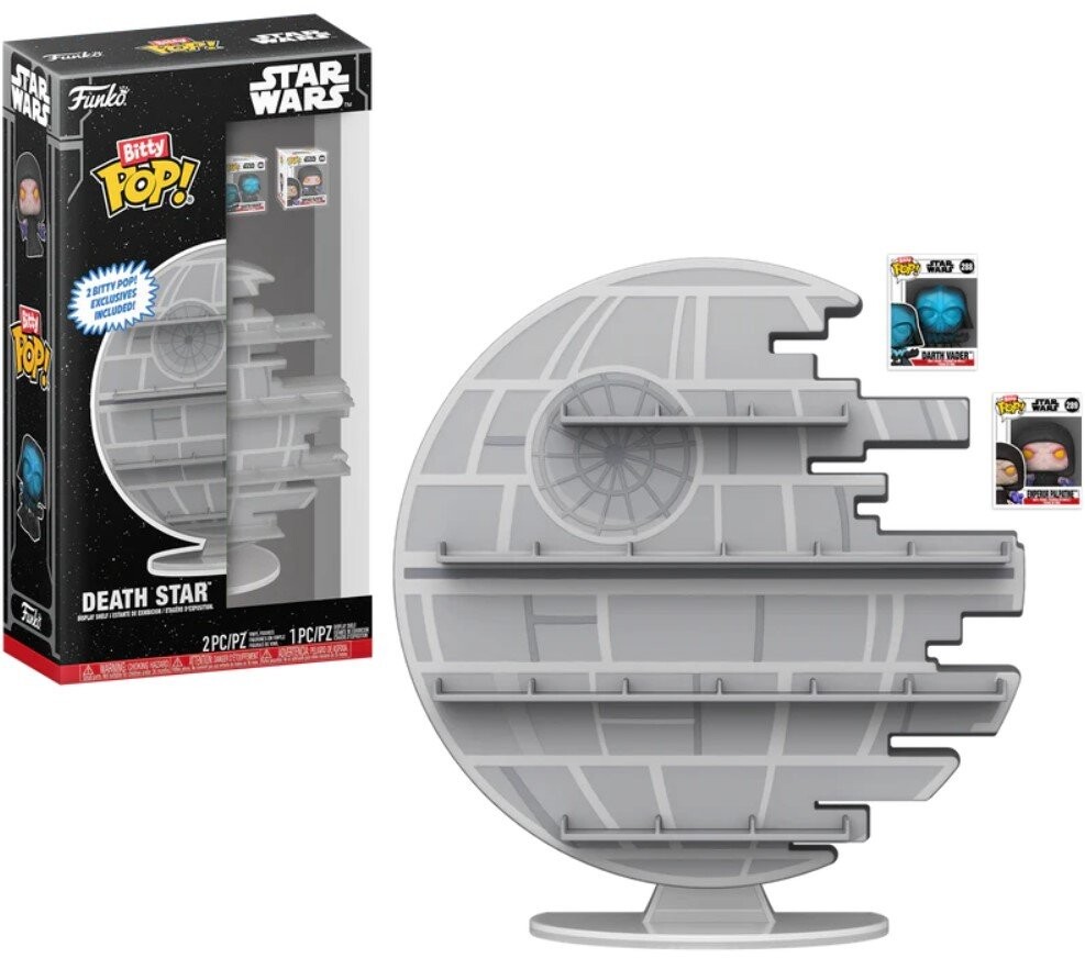 Funko POP! Bitty Display Звезда Смерти с двумя эксклюзивными стендами «Звездные войны»
Funko POP! Bitty Display Звезда Смерти с двумя эксклюзивными стендами «Звездные войны»