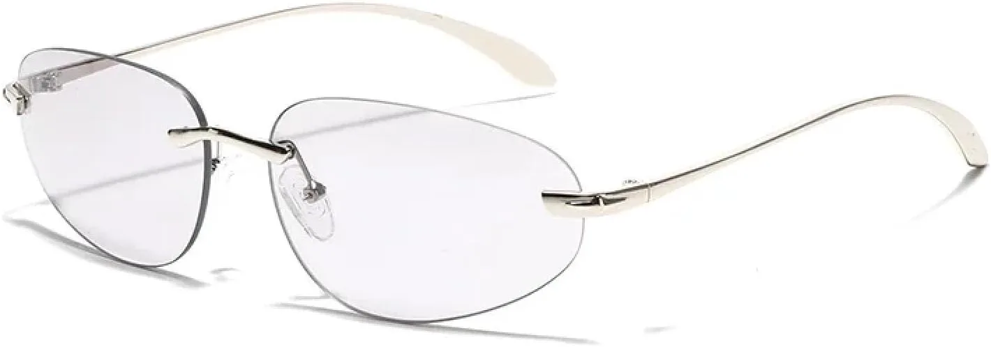 Овальные солнцезащитные очки без оправы для женщин, модель «кошачий глаз», стильные и модные, для девушек, летние, для уличной фотосессии TKKTLLT, Silver
Овальные солнцезащитные очки без оправы для женщин, модель «кошачий глаз», стильные и модные, для девушек, летние, для уличной фотосессии TKKTLLT, Silver