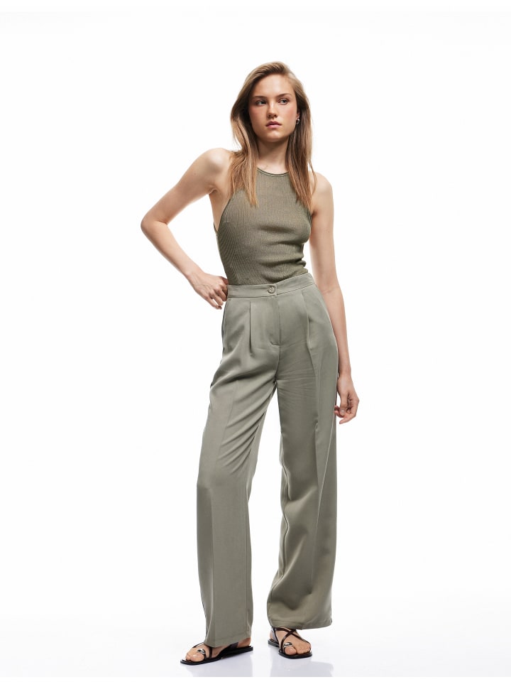 Брюки цвета хаки KOTON
Брюки цвета хаки KOTON