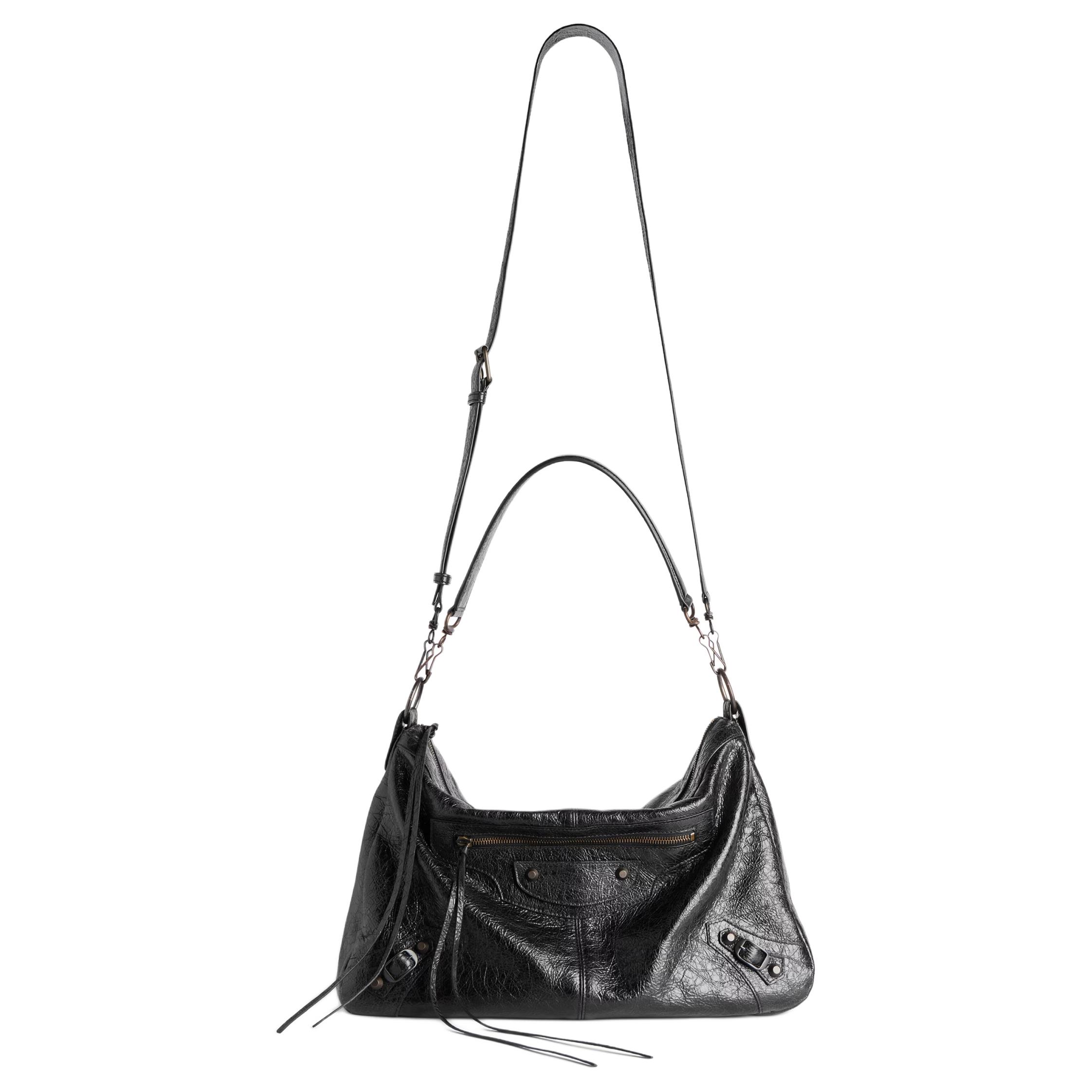 Balenciaga Городская кожаная сумка через плечо среднего размера мужская черная
Balenciaga Городская кожаная сумка через плечо среднего размера мужская черная