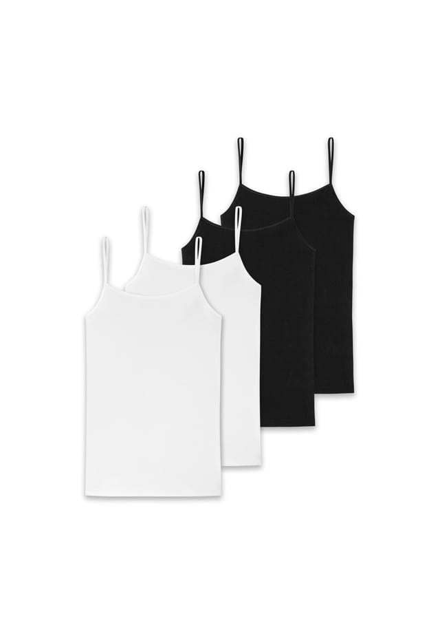 Спагетти топ упаковка из 4 шт - одинарный джерси серия 95/5 уни Schiesser, черный
Спагетти топ упаковка из 4 шт - одинарный джерси серия 95/5 уни Schiesser, черный