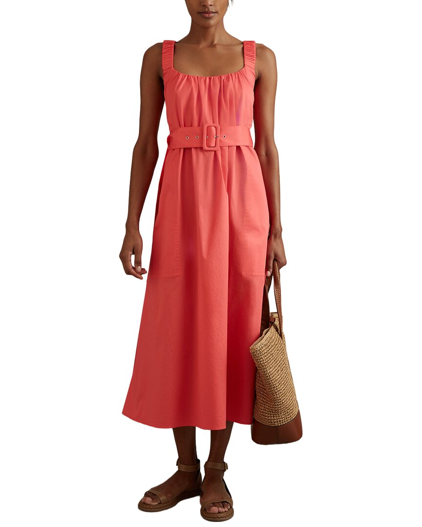 Платье миди Reiss Liza со сборками и бретелями, коралловый
Платье миди Reiss Liza со сборками и бретелями, коралловый