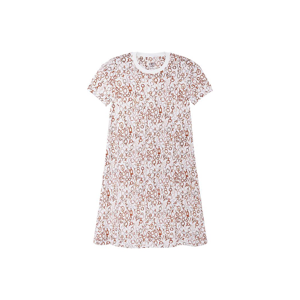 HERMES Женское платье с коротким рукавом FW23 белое
HERMES Женское платье с коротким рукавом FW23 белое