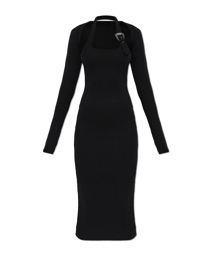 Платье-Футляр в рубчик Versace Jeans Couture, черный
Платье-Футляр в рубчик Versace Jeans Couture, черный
