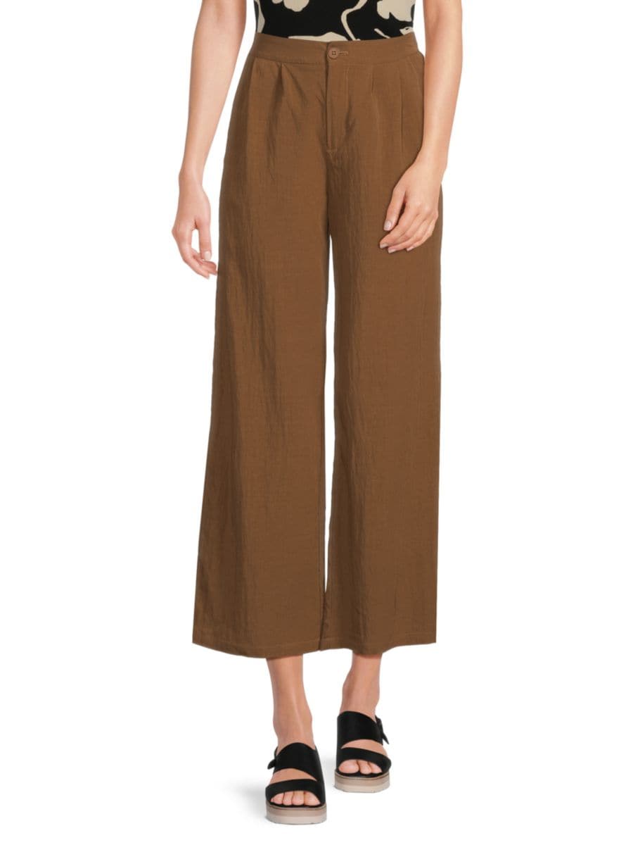 Укороченные брюки со складками и широкими штанинами Wdny, цвет Cognac
Укороченные брюки со складками и широкими штанинами Wdny, цвет Cognac