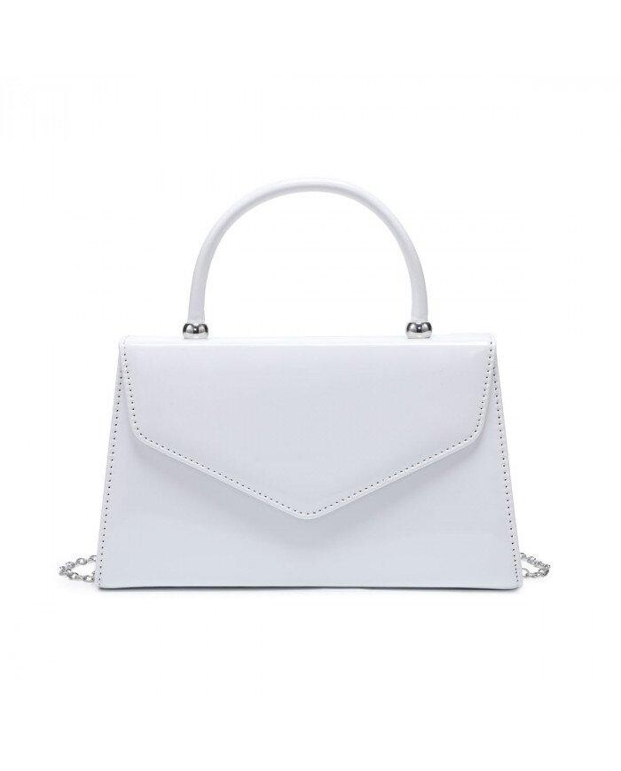Лакированный клатч с верхней ручкой JFY, белый
Лакированный клатч с верхней ручкой JFY, белый