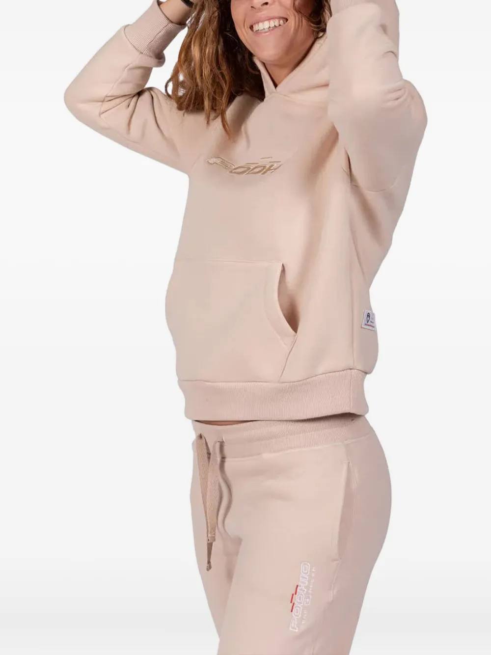 Худи с вышитым логотипом PODHIO, нейтральный 
Худи с вышитым логотипом PODHIO, нейтральный