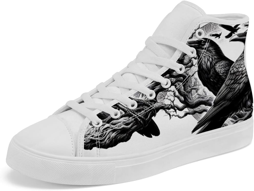 Мужские и женские высокие кеды chebing Raven на шнуровке, повседневные кроссовки из хлопка, белый
Мужские и женские высокие кеды chebing Raven на шнуровке, повседневные кроссовки из хлопка, белый