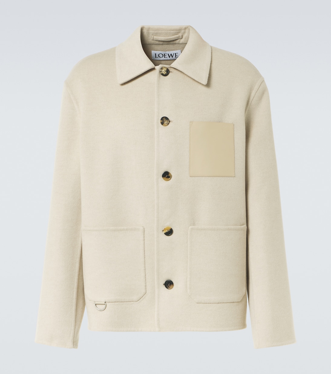 Куртка из шерсти и кашемира с кожаной отделкой Loewe, Light Beige Melange
Куртка из шерсти и кашемира с кожаной отделкой Loewe, Light Beige Melange